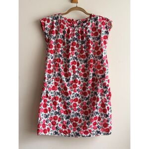 Tea Girls Butterfly Floral Corduroy A-line dress w/ pockets! (size 12)